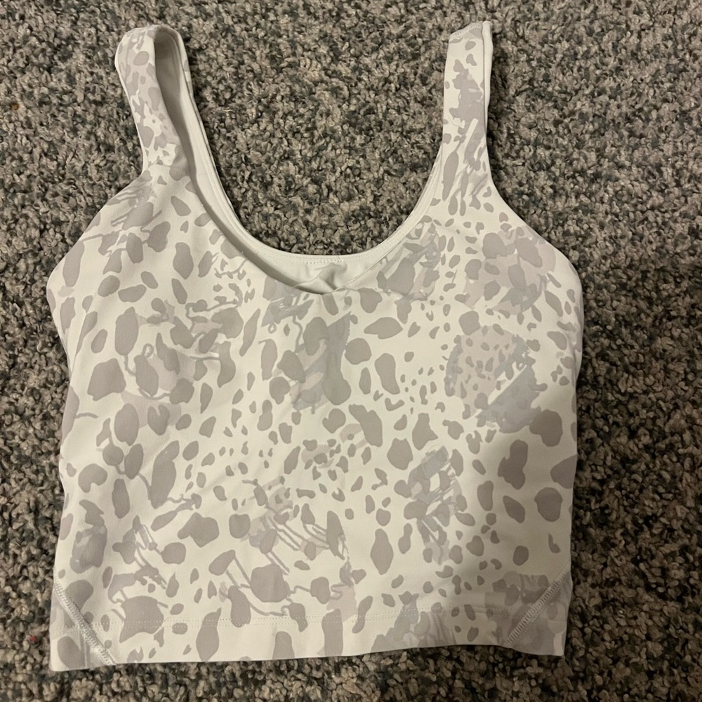 Lululemon align tank white leopard print